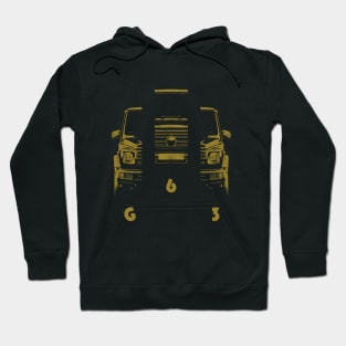 G63 g class simple gold sketch Hoodie